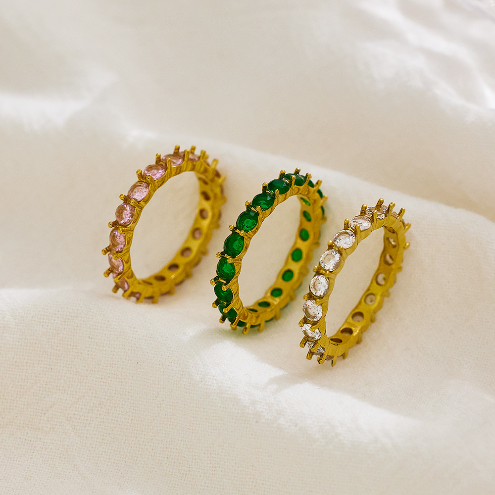 Real Gold Plated Paw 304 Stainless Steel Classical Luxurious IG Style Waterproof Non Tarnish Rings