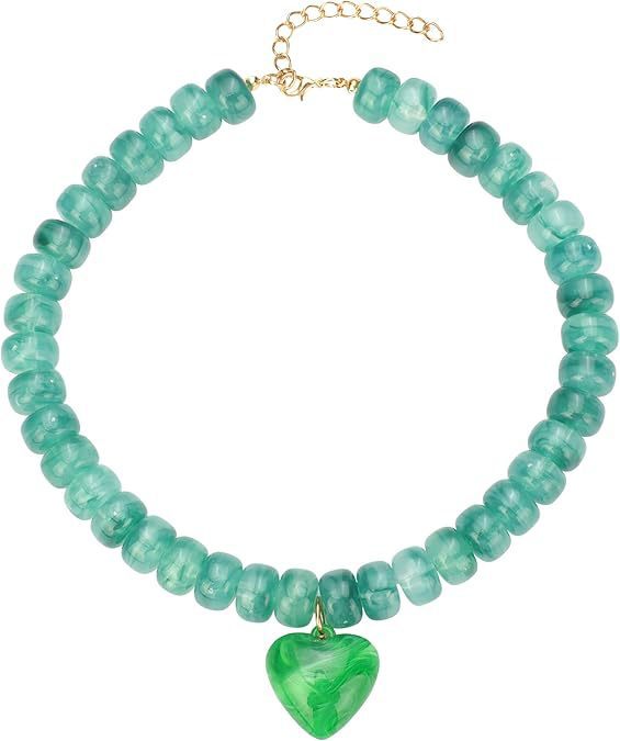 New Crystal Multi Treasure Color Collision Heart Beads Women's Bracelet Urban Style Fashion Jewelry Accessories Hand Chain