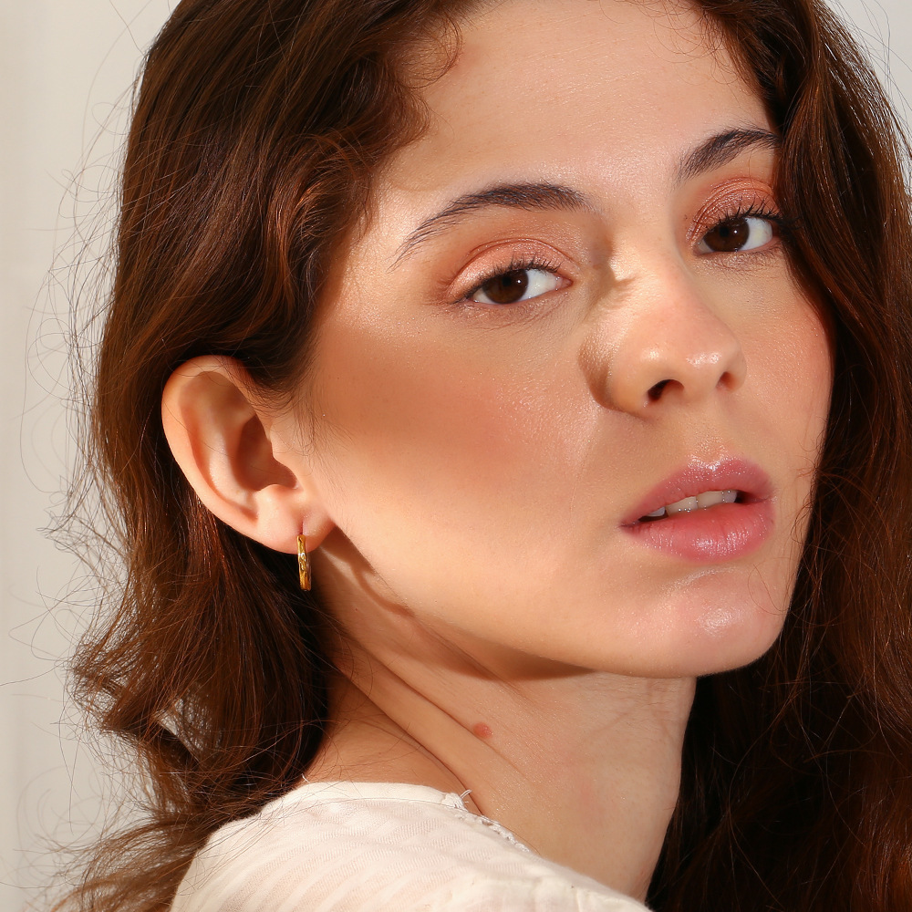 PVD Coated Real Gold Plated 18K Gold Irregular Geometric 304 Stainless Steel Vintage Style Classic Style Waterproof Non Tarnish Earrings