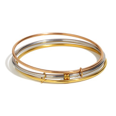 Simple 3-ring Bracelet - Mixed Colors