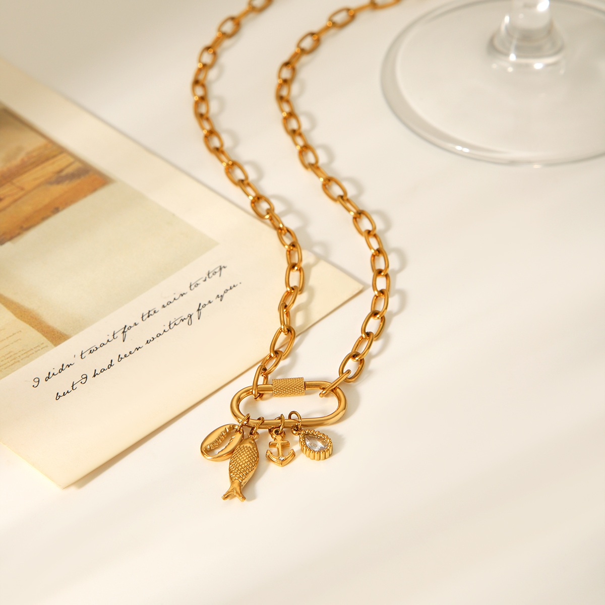 Detachable Titanium Steel Cross Chain Necklace DIY Jewelry Accessories Luxury Feelings Pendant Necklace For Women Everyday Wear