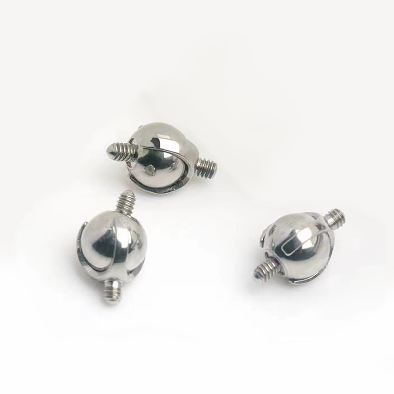 Titanium Alloy F136 Double-Sided Mobile Adapter Ear Bone Stud Ear Bridge Titanium Connector Piercing Jewelry Accessories Geometric Pattern Ear Cartilage Ring And Stud