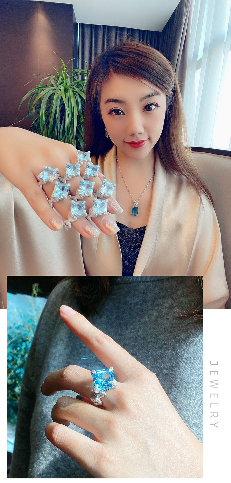 Wholesale Jewelry Ethnic Style Geometric Copper Artificial Gemstones Diamond