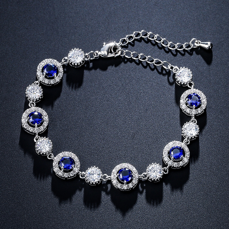 Adjustable RAKOL Fashion Crystal Zirconia Bracelet Women's Personalized Fairy Tale Evening Gown Ball Accessories Bohemian Style