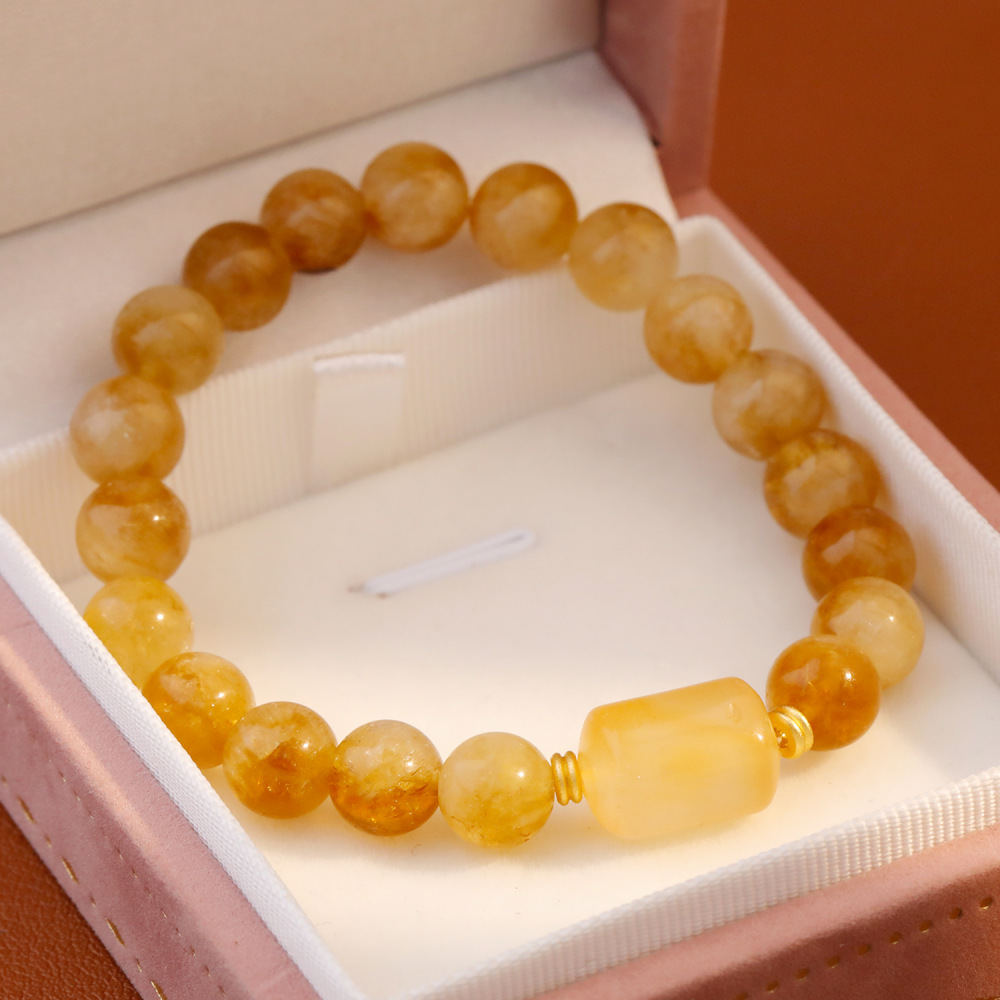 Elegant Chinese Style Women's Bracelet Sand Gold Beads Versatile High Aesthetic Value Lightweight Luxury Unique Accessories