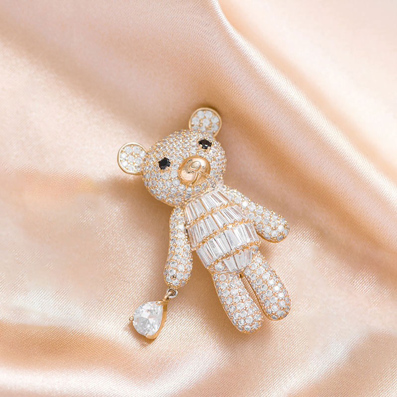 Elegant Luxurious Animal Brass Inlay Artificial Pearls Zircon Women's Brooches 1 Piece