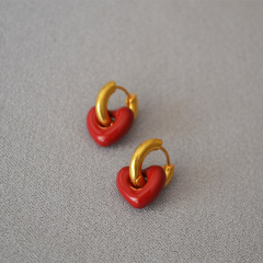 Retro gold small circle love