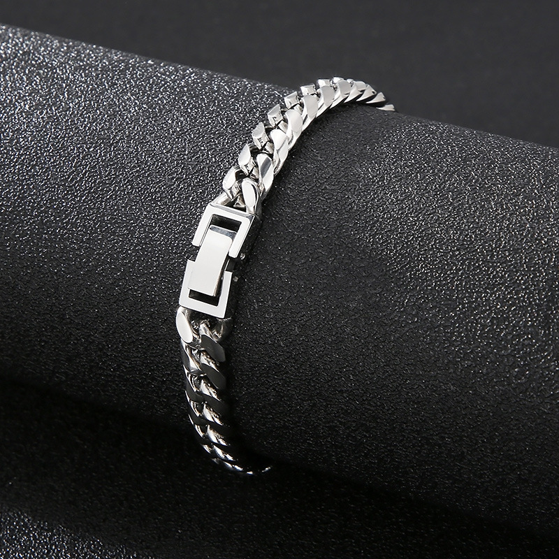 304 Stainless Steel Solid Color PVD Coated 18K Gold Plated Classic Style Waterproof Non Tarnish Chain Bracelets Necklace