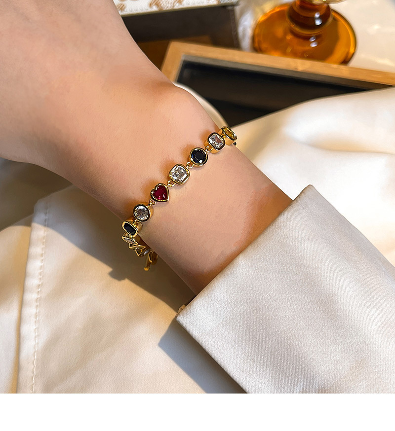 Geometric Heart Shape Copper Simple Style Classic Style Bracelets