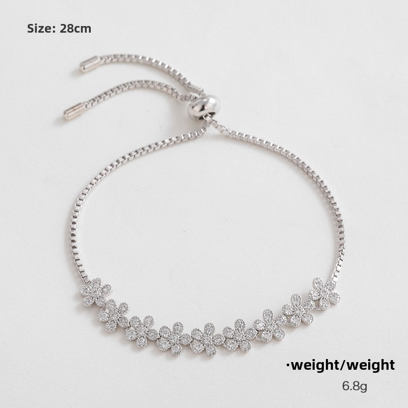 Kenge Copper Embedded Zirconia Beautiful Bracelet Women Fashionable Original Design Business Occasion Butterfly Knot Hand Jewelry