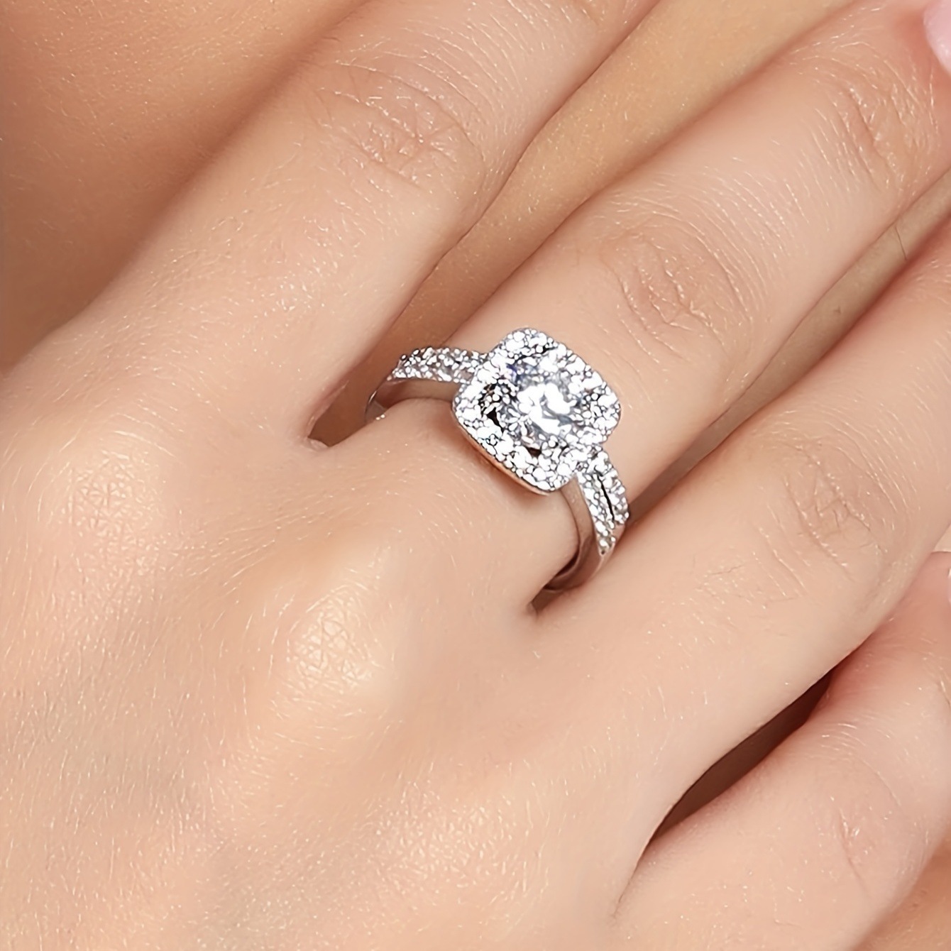 Hot Seller Vice Zircon Ring Men And Women Couple Engagement Fashion  Ring Jewelry   Delivery