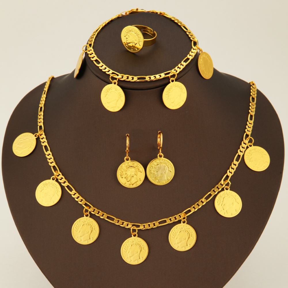 Fashionable Portrait Jewelry Set 5pcs For Daily Party Wedding Holiday Gift Women's Classic Elegant Handmade Chain Accessories