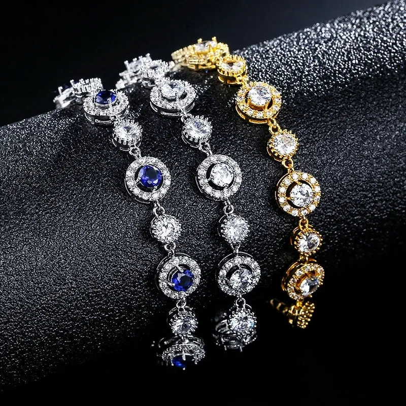Adjustable RAKOL Fashion Crystal Zirconia Bracelet Women's Personalized Fairy Tale Evening Gown Ball Accessories Bohemian Style