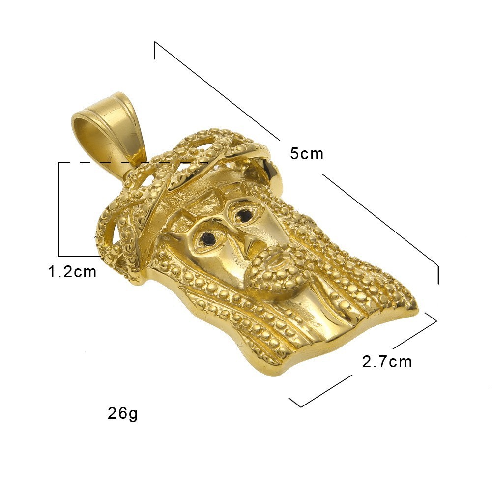 Hip-Hop Style Angel Wing Pendant Necklace Stainless Steel Gold-Plated Fashion Accessory Versatile Small Batch Trendy Jewelry Item