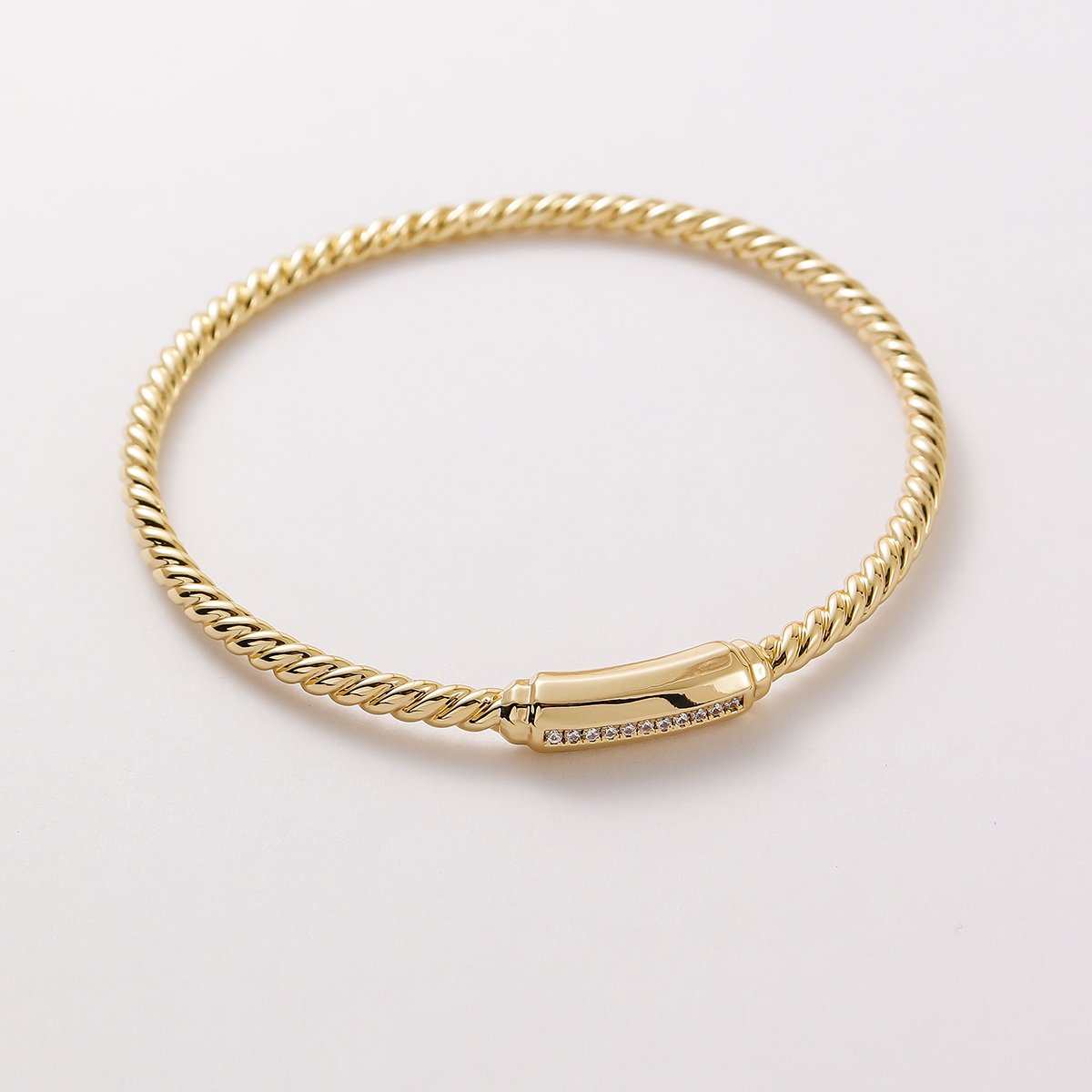 Sweet Gold Inlaid Diamond  INS Fashion Versatile Bracelet INS Style Elegant High-end Jewelry INS Style