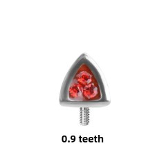 Big Red Czech Diamond-without Rod