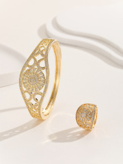 TT-00496-01 Gold White Zirconium 7#