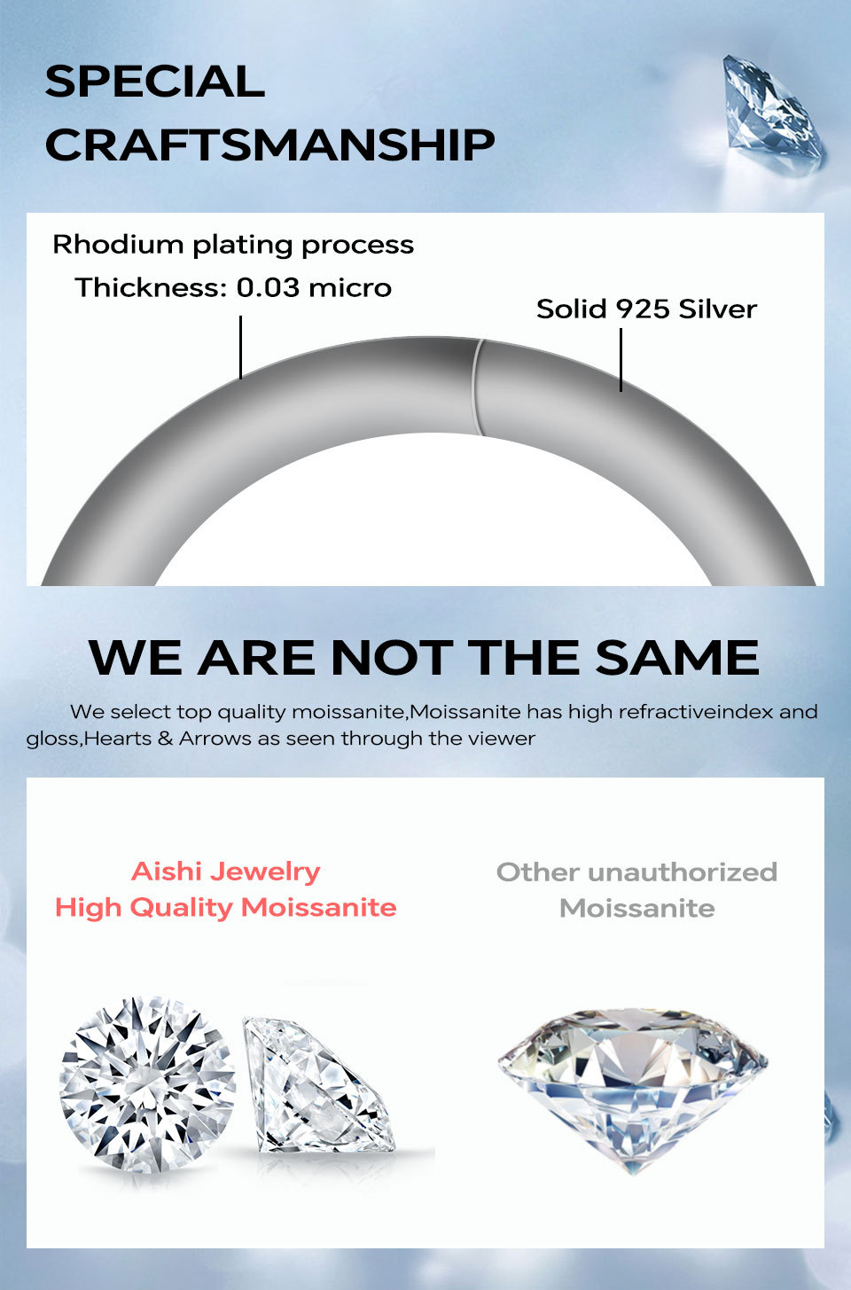 925 Sterling Silver Jewelry Radiant Moissanite Eternity Ring 925 Sterling Silver Moissanite Wedding Rings For Women Men