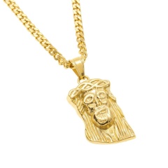 Pendant 4+3mm24inch Cuban Chain