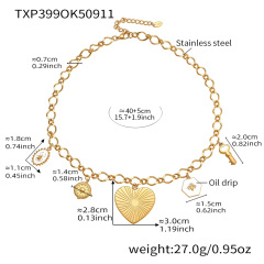 TXP399- Gold DIY Necklace 40+5cm