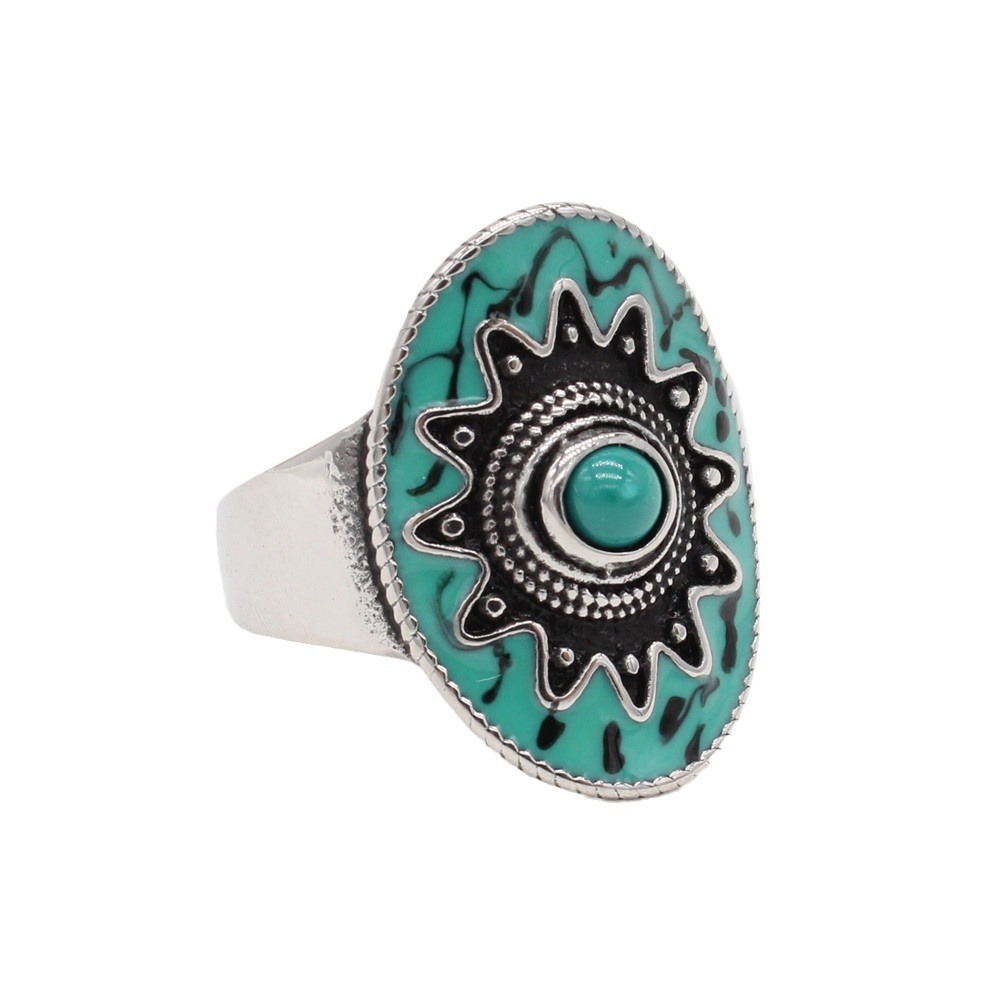 R1570 Women's Ring Bohemian Style Retro  Titanium Steel Jewelry Accessories Ladies Rings
