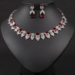 White Background Red Zirconium