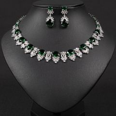Green Zirconium on White Background