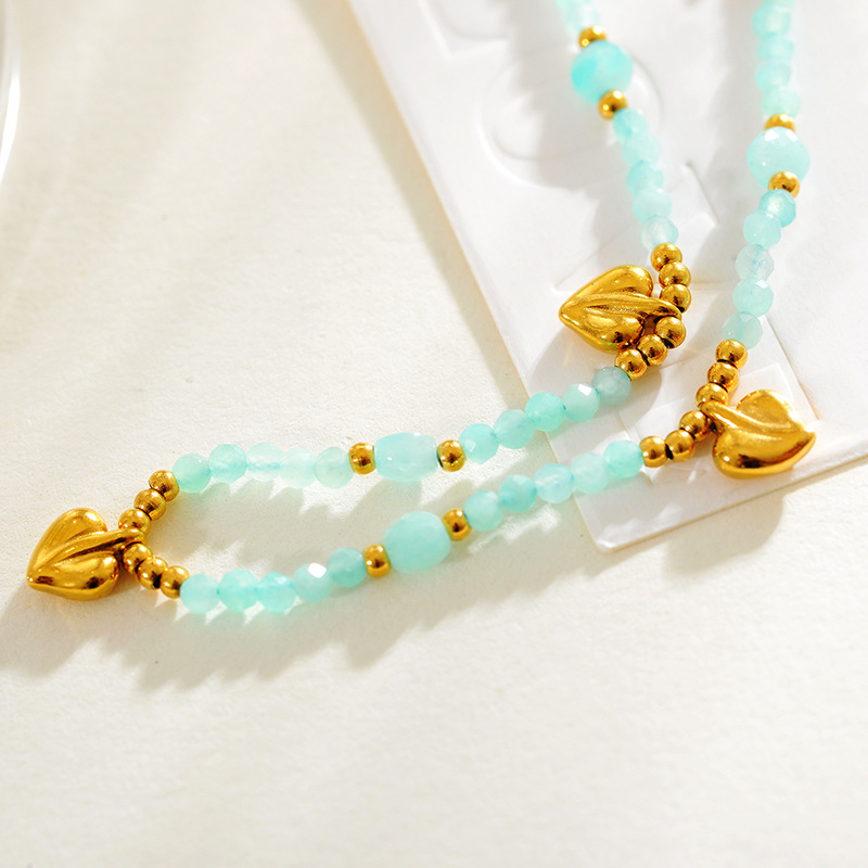 Natural Lapis Lazuli Beaded Necklace New Chinese Style High-end Sweater Chain Vintage Amethyst Autumn Winter Natural Gemstone Accessories For Women