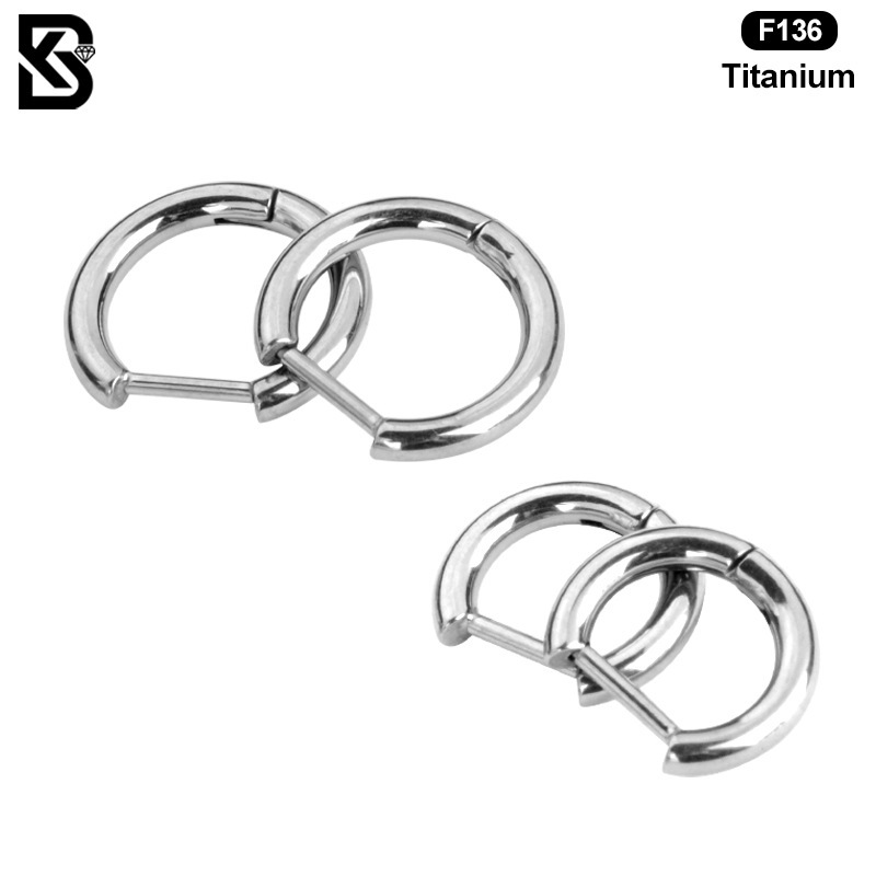 Unisex Titanium Alloy Ear Clip Straight Bar Piercing Earrings Simple Geometric Pattern Earrings Suitable For Men And Women Titanium Alloy Ear Cartilage Ring And Stud Earrings