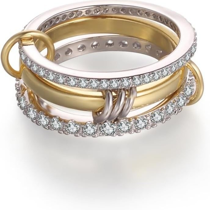 Wholesale Jewelry Classic Style Geometric 304 Stainless Steel Plating Rings
