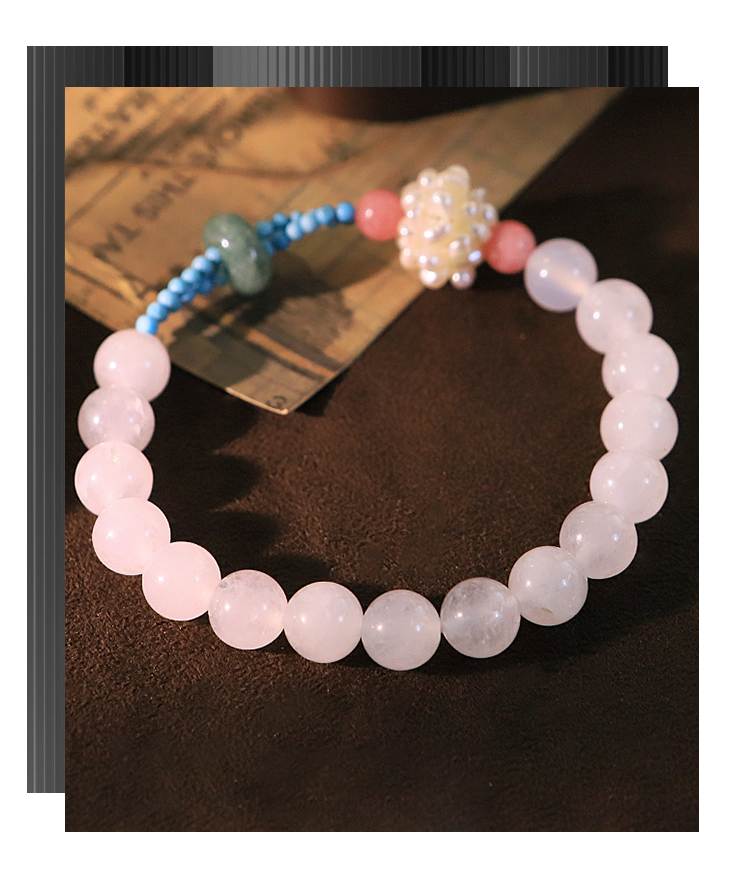 Original Natural Pearl Turquoise Natural Stone Bracelet For Women DIY Beaded Bracelet Simple Elegant Versatile Bangle Jewelry