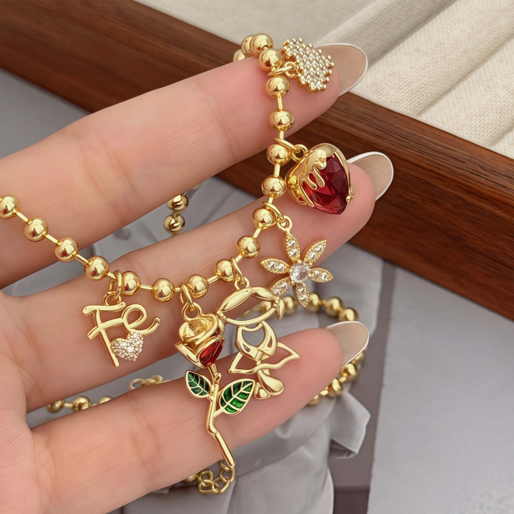 18K Gold Plated Copper Pendant Necklace Fashionable Drip Style Accessories For Women Men Couples Friends Daily Wear Party Jewelry Gifts