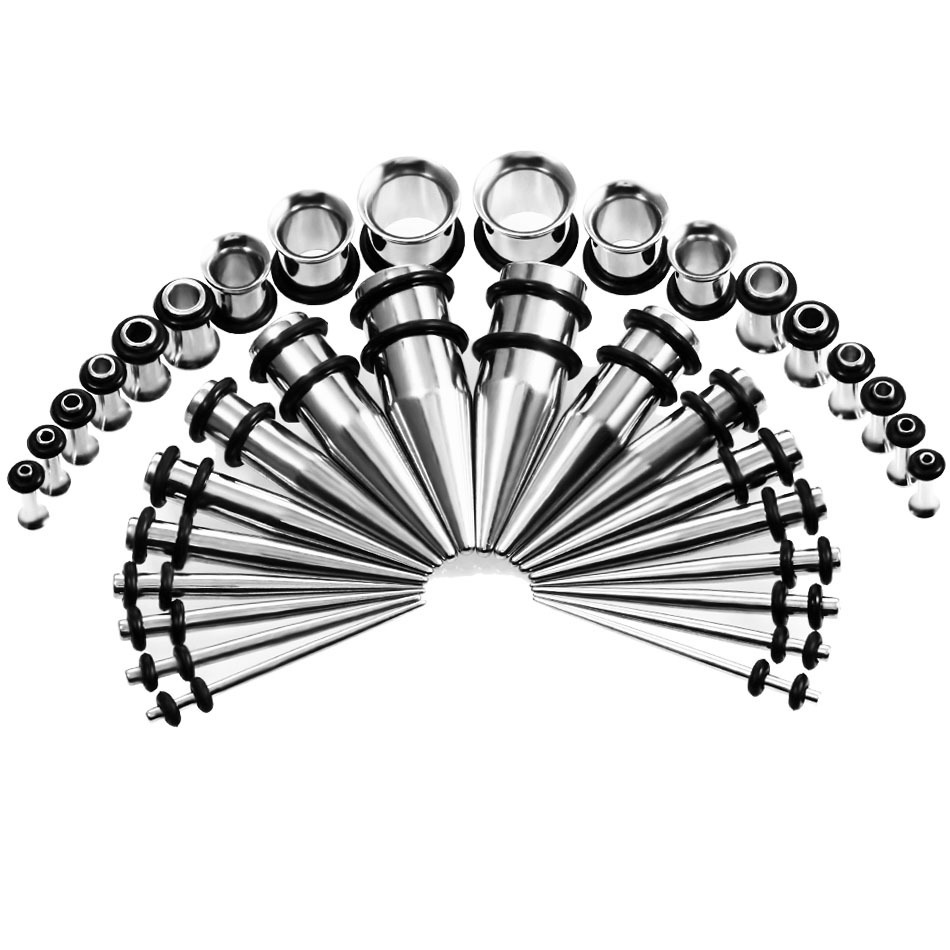 Stainless Steel Sharp Cone Ear Piercing 36pcs Set Popular  Jewelry Accessories Geometric Pattern Business Occasion Unisex
