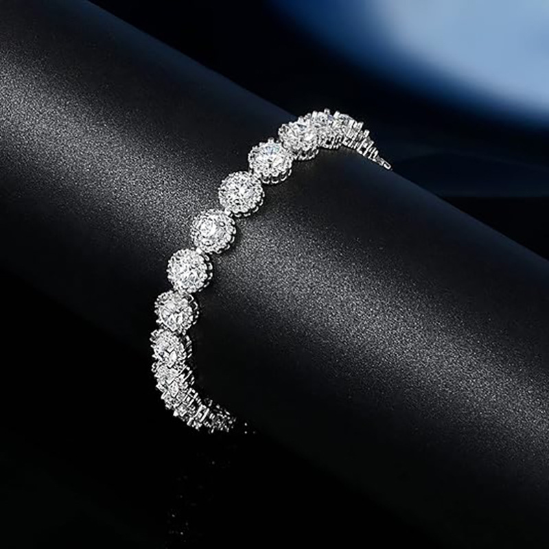 5mm Tennis Cuban Bracelet Round Unisex Luxurious European And American Bestselling Jewelry Accessories Suitable For Men And Women