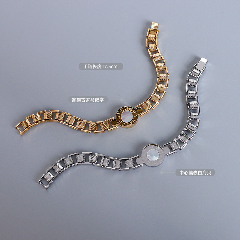 PVD Coated Real Gold Plated 18K Gold Geometric 304 Stainless Steel Fashion Waterproof Non Tarnish 304 Stainless Steel Bracelets