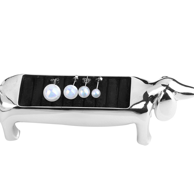 Fashion Starry Sky Mabe Imitation Natural Pearl Earrings For Women Elegant Affordable Luxurious Versatile Titanium Alloy Geometric Pattern Ear Soft Cartilage Ring And Stud Earrings Artificial Pearl