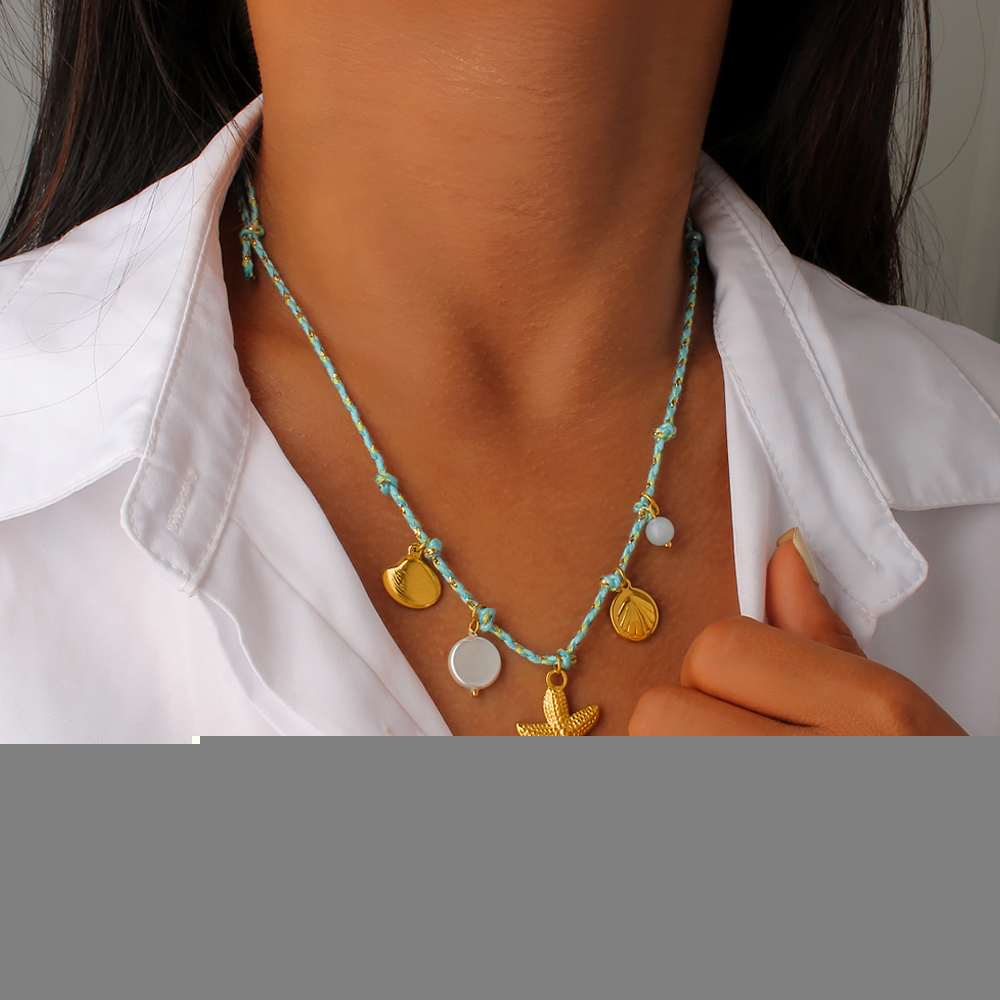 Colorful Natural Stone Beaded Necklace Bracelet Earrings Ring Set Women's Fashion Jewelry Accessories Candy Color Trendy Geometric Pattern