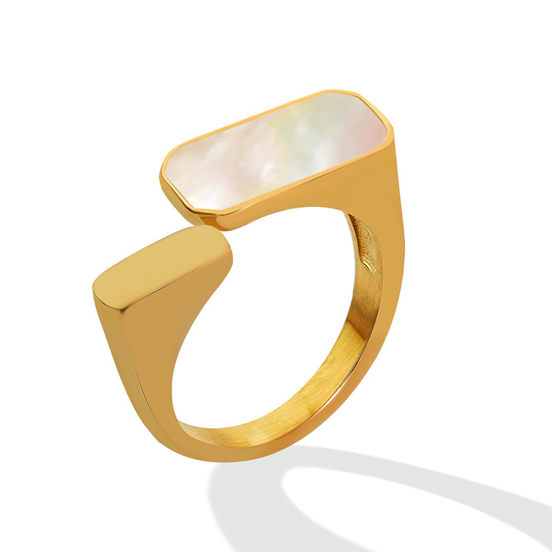 PVD Coated Real Gold Plated 18K Gold Geometric 304 Stainless Steel Retro Waterproof Non Tarnish