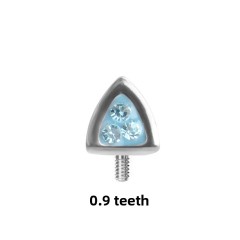 Ocean Blue Czech Diamond - Without Stem
