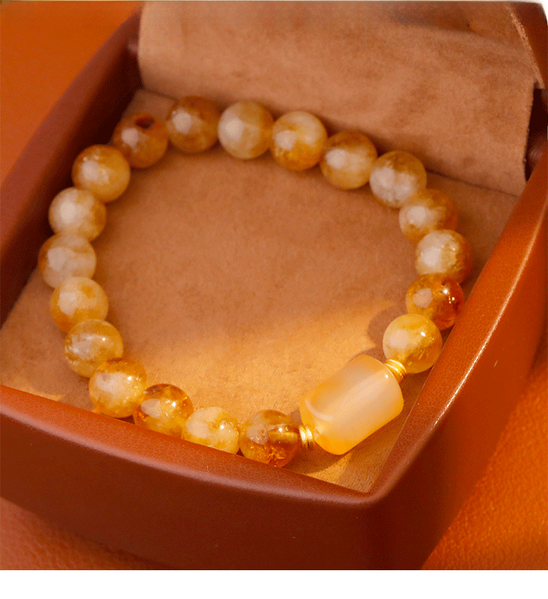 Elegant Chinese Style Women's Bracelet Sand Gold Beads Versatile High Aesthetic Value Lightweight Luxury Unique Accessories