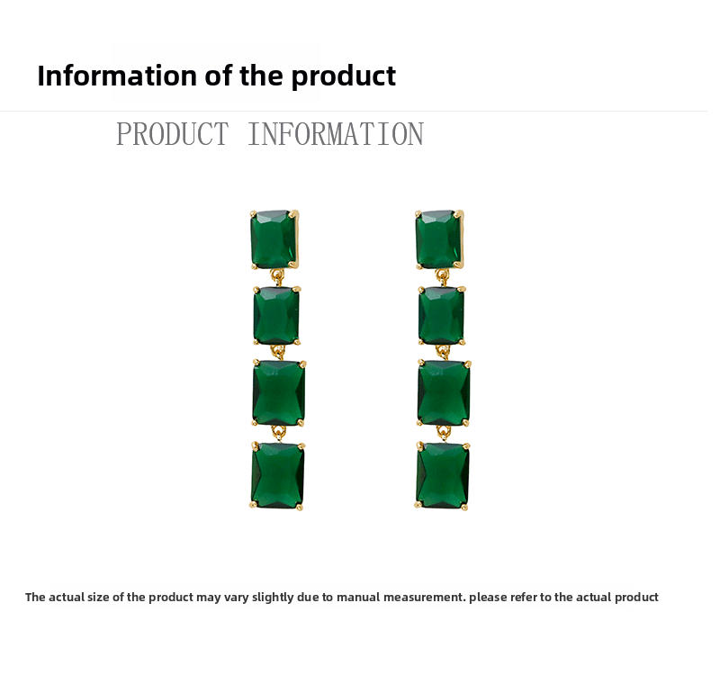 Fashionable Long Dangle Earrings Ultra Mountain Zircon Unique Design High-End Feelings Personality Women's Jewelry Accessories