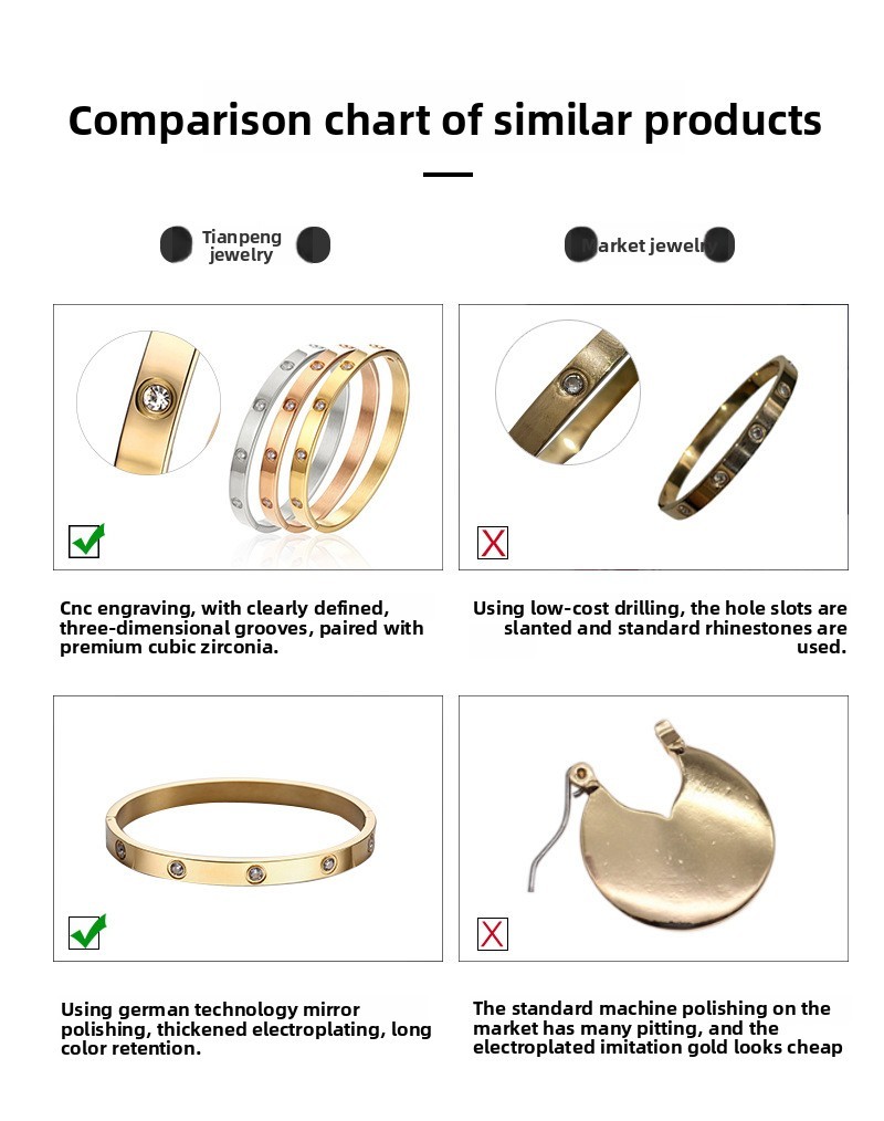 Geometric Titanium Steel Pearl U-shaped Earrings Ladies Retro Gold-plated Jewelry Accessories