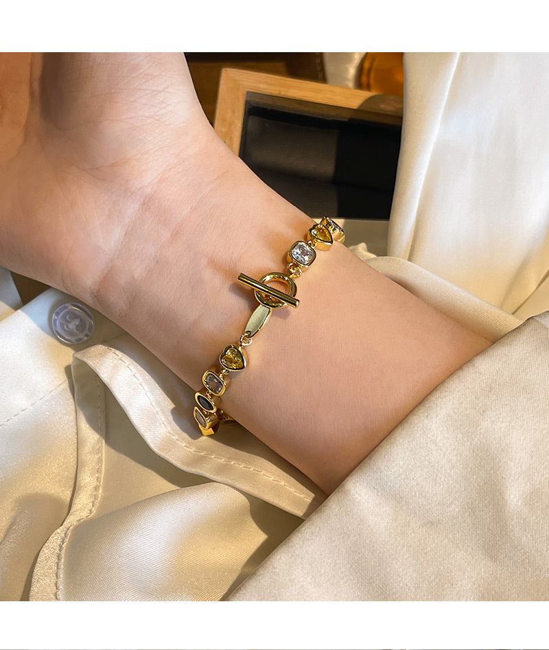 Geometric Heart Shape Copper Simple Style Classic Style Bracelets