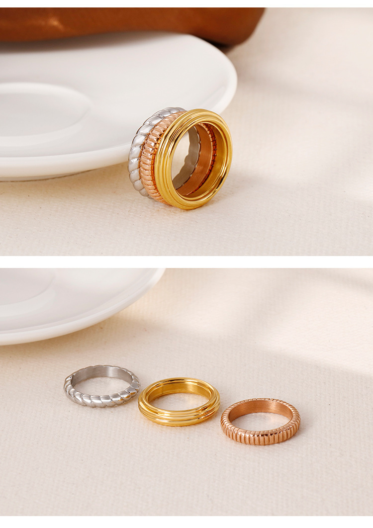 PVD Coated 18K Gold Plated Fruit Titanium Steel Fashion Waterproof Non Tarnish
