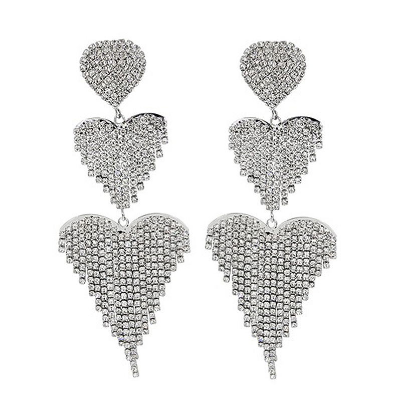 Long Tassel Earrings For Women French Crystal Pendant Earrings Date Jewelry Accessories