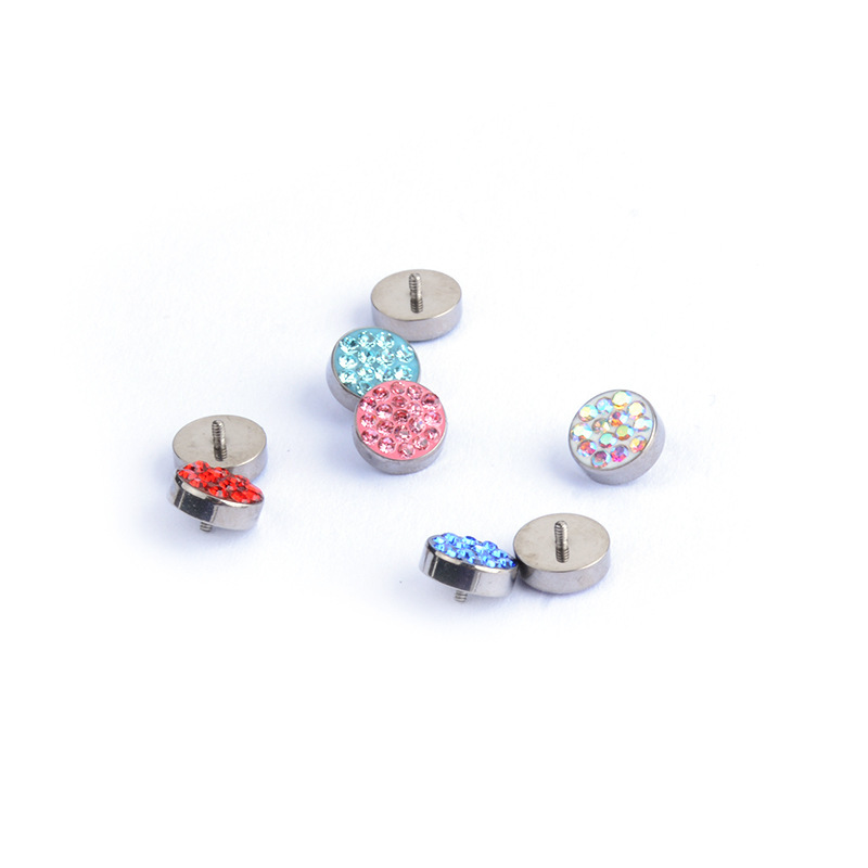 Titanium Alloy Earring Accessories Shiny Starburst DIY Piercing Jewelry Ear Bone Stud Unisex Geometric Pattern Simple Style Diamond
