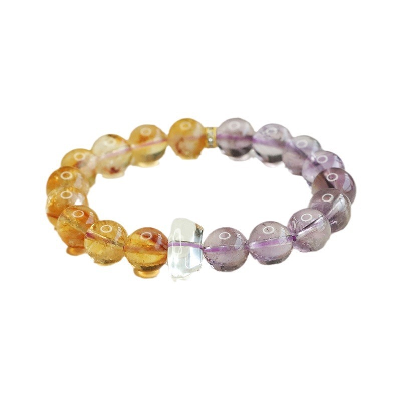 Aiyu Purple Yellow Crystal Bead Bracelet Luxury Style Jewelry Accessories Factory Direct Live Broadcast AY4041702