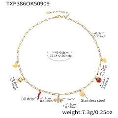 TXP386- Gold DIY Necklace 41+5cm