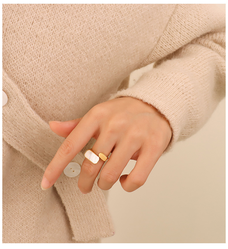 PVD Coated Real Gold Plated 18K Gold Geometric 304 Stainless Steel Retro Waterproof Non Tarnish