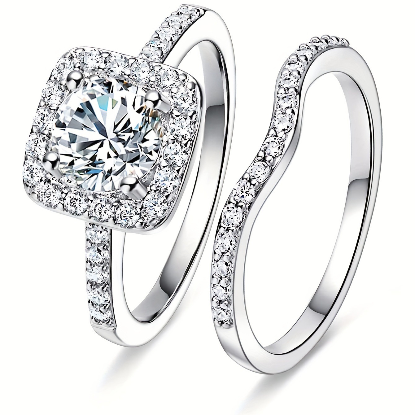 Hot Seller Vice Zircon Ring Men And Women Couple Engagement Fashion  Ring Jewelry   Delivery